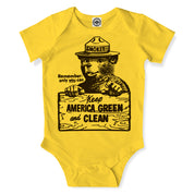 Smokey Bear "Keep America Clean & Green" Infant Onesie