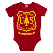 USDA Forest Service Insignia Infant Onesie in Red