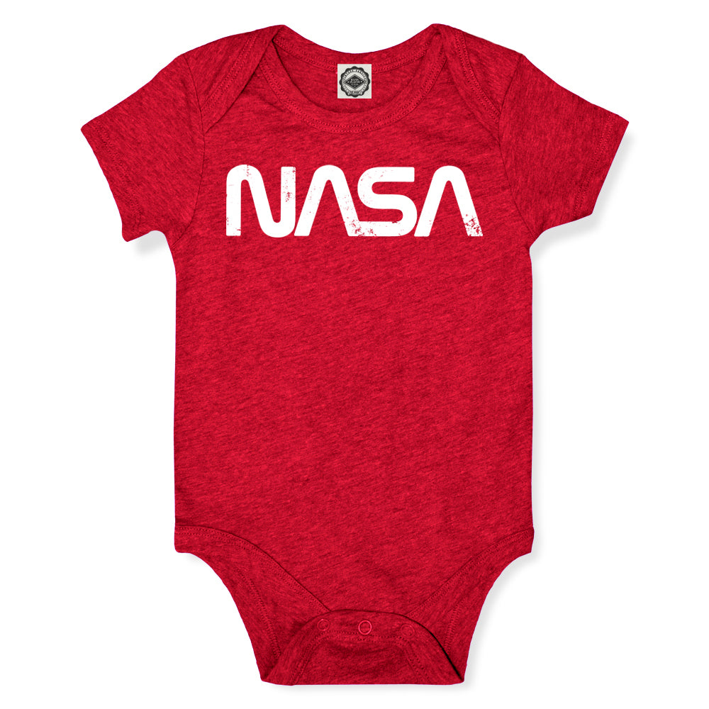 NASA Retro Worm Logo Infant Onesie