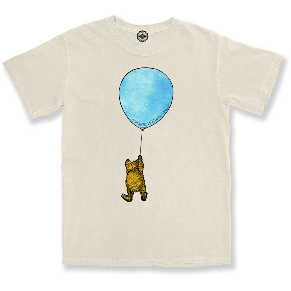 Winnie-The-Pooh With Balloon Unisex Pigment Dyed Tee