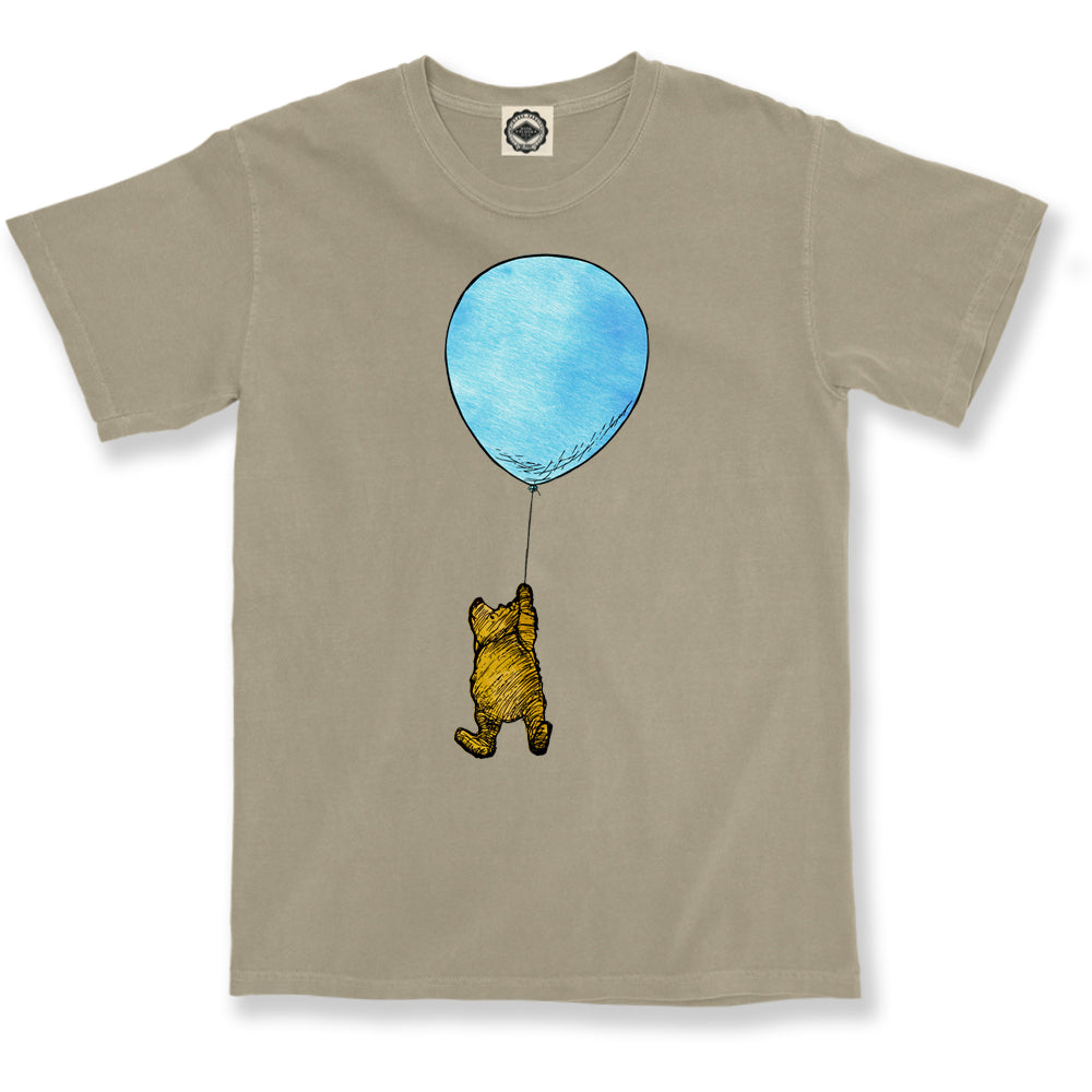 Winnie-The-Pooh With Balloon Unisex Pigment Dyed Tee