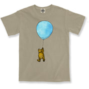 Winnie-The-Pooh With Balloon Unisex Pigment Dyed Tee