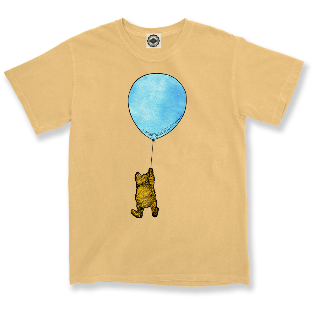 Winnie-The-Pooh With Balloon Unisex Pigment Dyed Tee