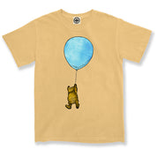 Winnie-The-Pooh With Balloon Unisex Pigment Dyed Tee