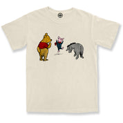 Winnie-The-Pooh, Piglet & Eeyore Unisex Pigment Dyed Tee