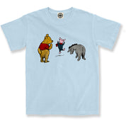Winnie-The-Pooh, Piglet & Eeyore Unisex Pigment Dyed Tee