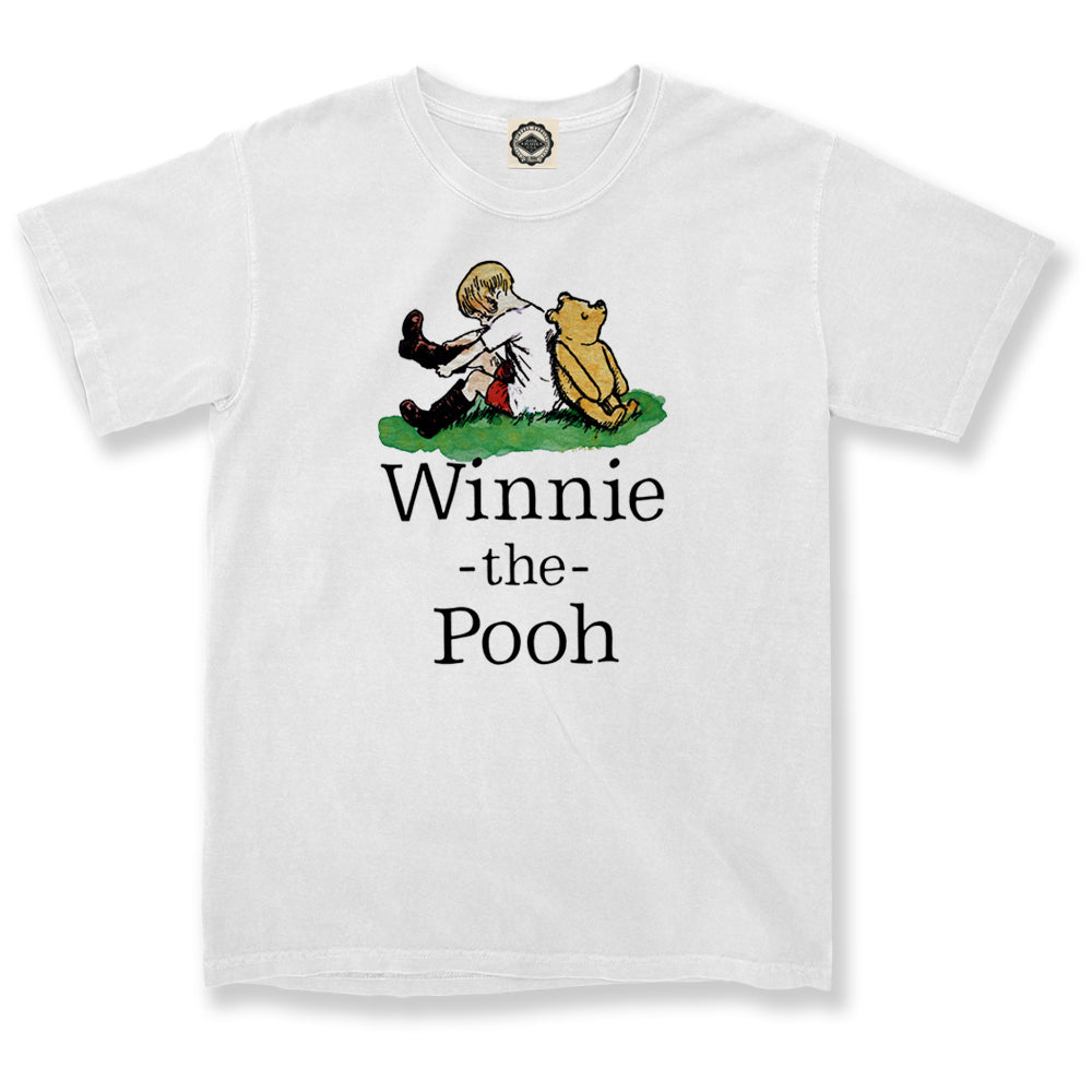 Winnie-The-Pooh & Christopher Robin Unisex Pigment Dyed Tee