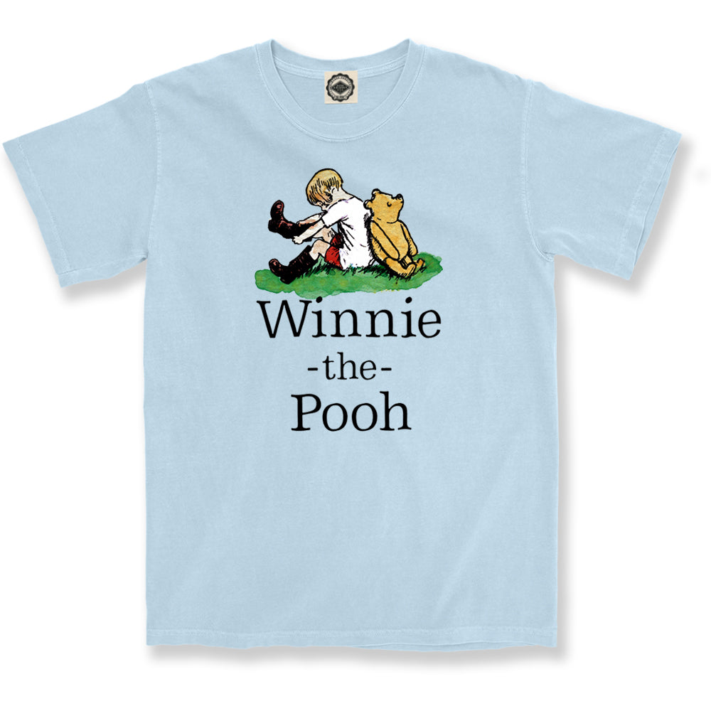 Winnie-The-Pooh & Christopher Robin Unisex Pigment Dyed Tee