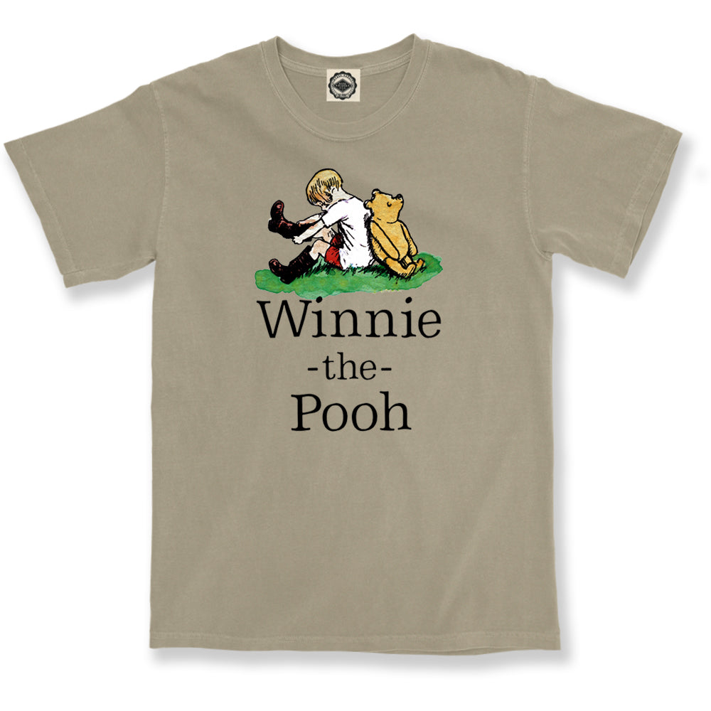 Winnie-The-Pooh & Christopher Robin Unisex Pigment Dyed Tee