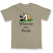 Winnie-The-Pooh & Christopher Robin Unisex Pigment Dyed Tee