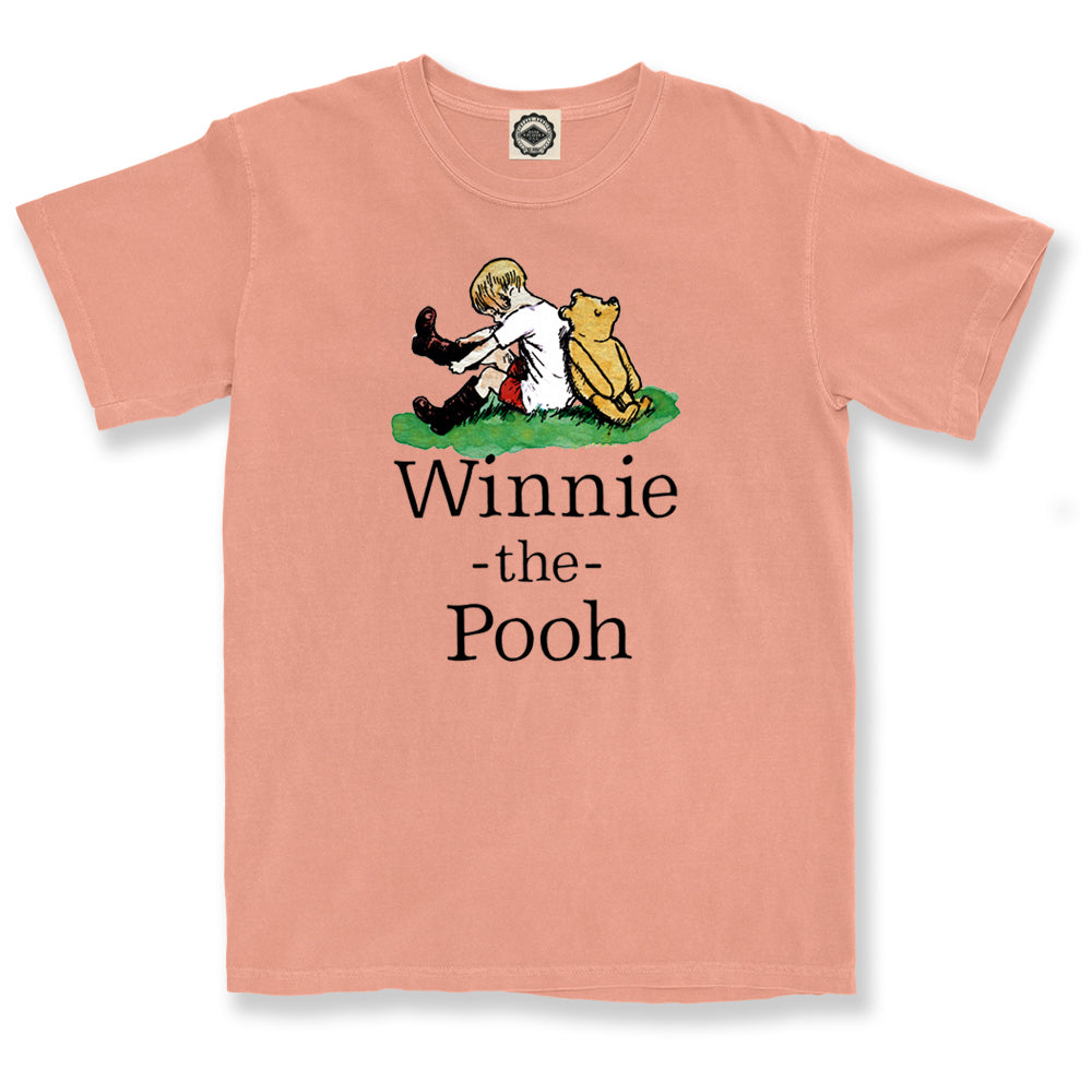 Winnie-The-Pooh & Christopher Robin Unisex Pigment Dyed Tee