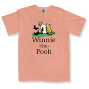 Winnie-The-Pooh & Christopher Robin Unisex Pigment Dyed Tee