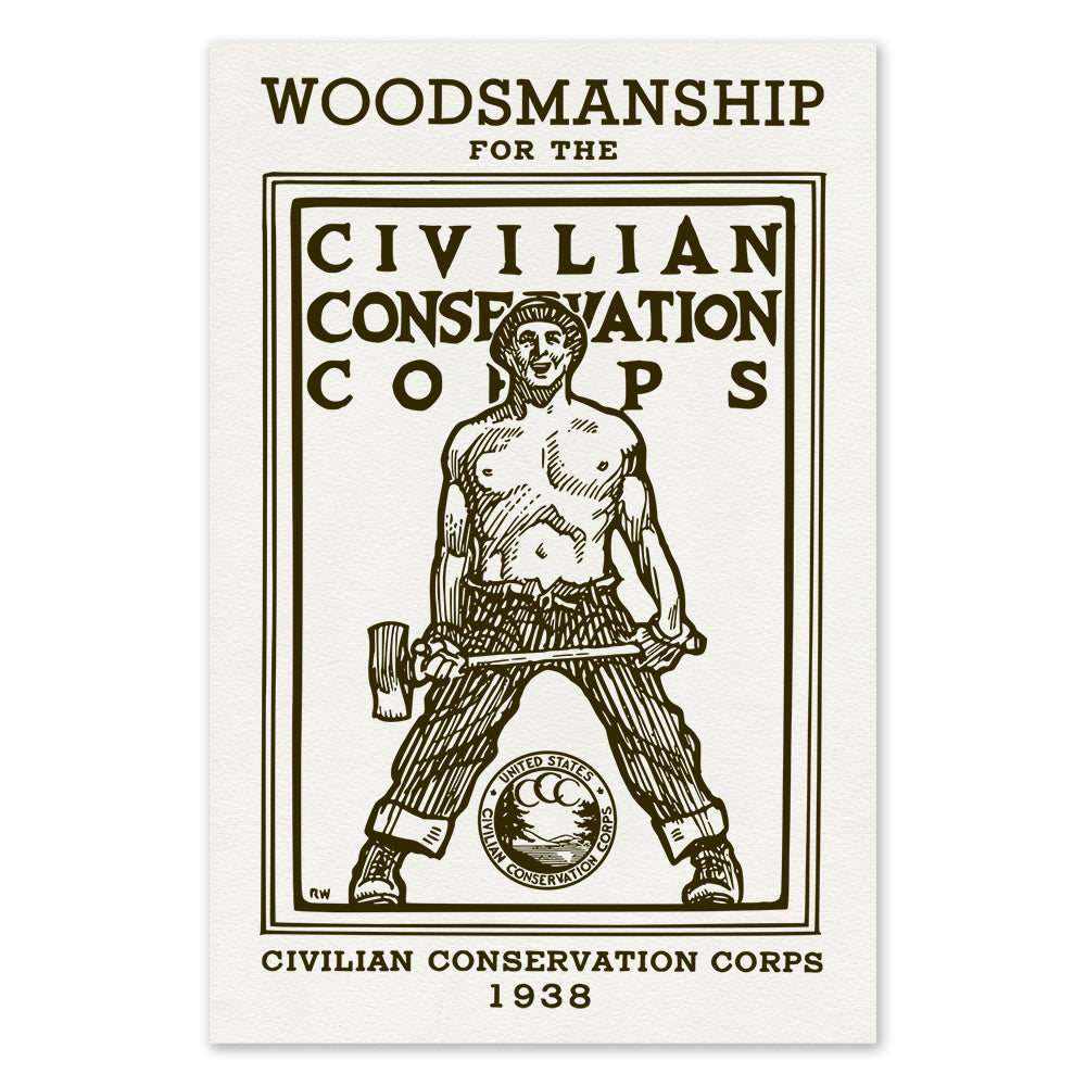 CCC (Civilian Conservation Corps) Woodsmanship Screen Print