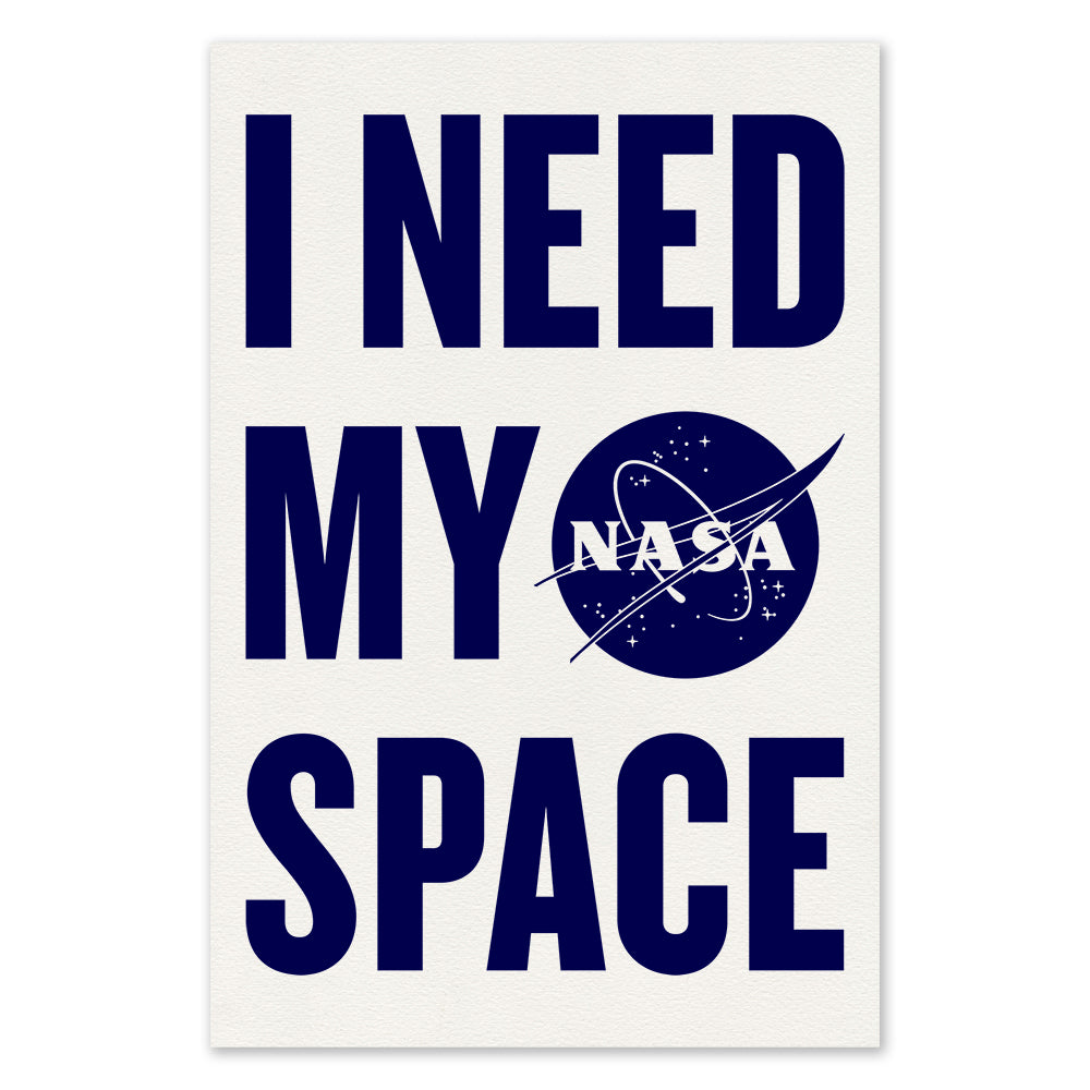 NASA I Need My Space Screen Print