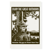 Smokey Bear "Enjoy The Great Outdoors" Screen Print