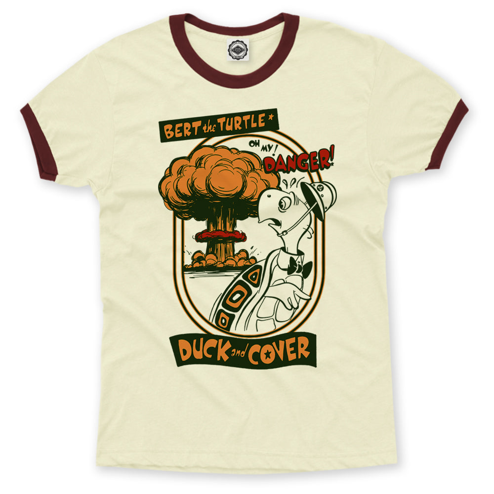 Bert The Turtle "Oh My Danger!" Unisex Ringer Tee