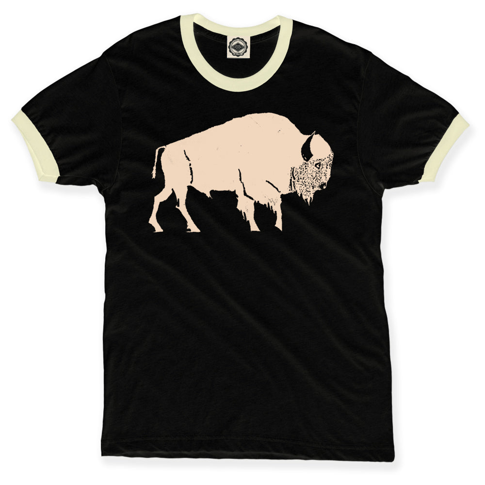 Buffalo/American Bison Unisex Ringer Tee