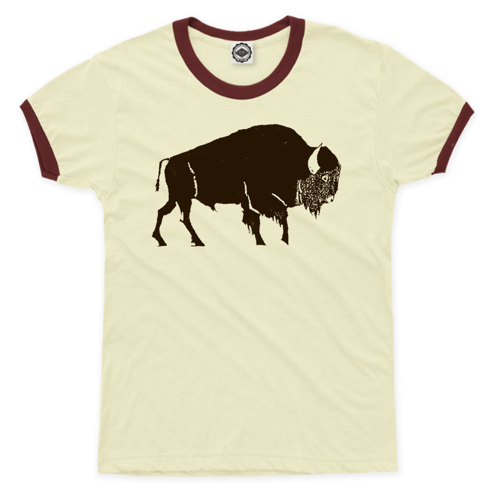 Buffalo/American Bison Unisex Ringer Tee