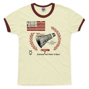 NASA Project Mercury/Freedom 7 Capsule Unisex Ringer Tee