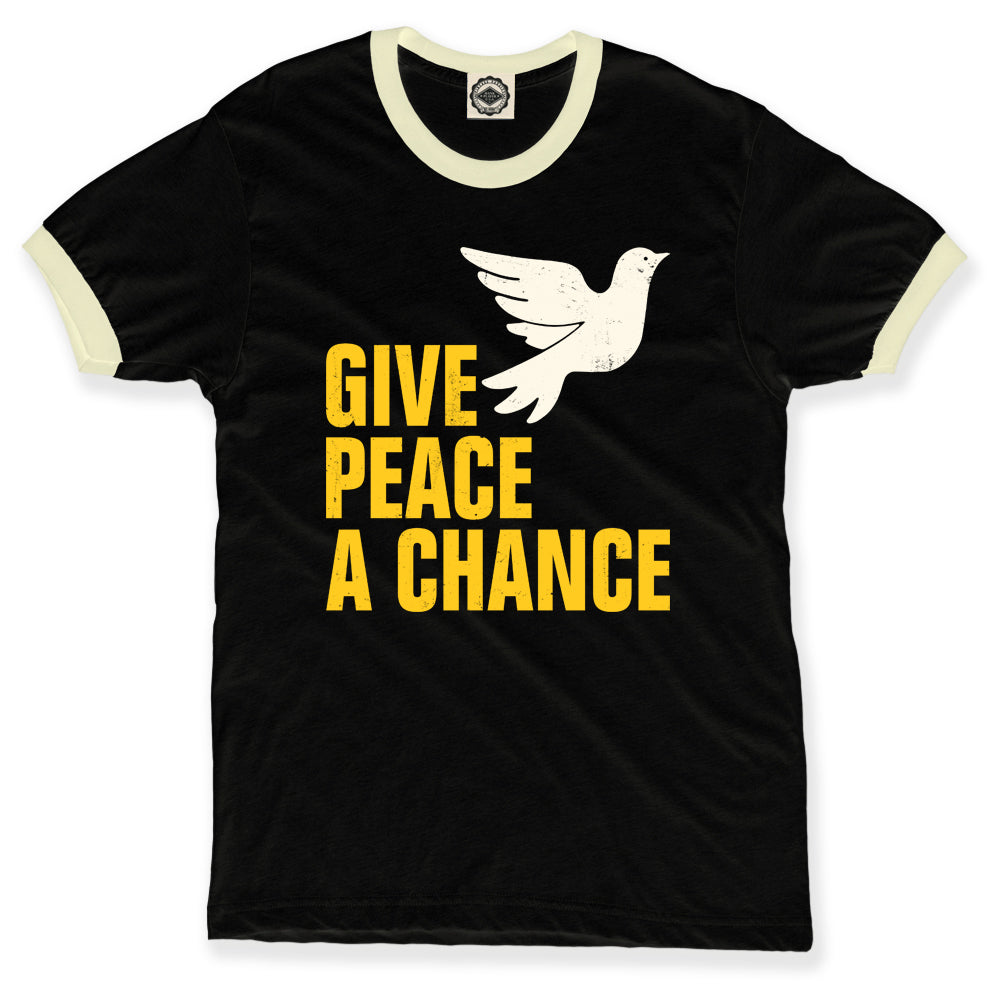 Give Peace A Chance Unisex Ringer Tee