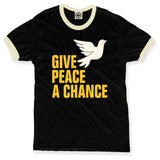 Give Peace A Chance Unisex Ringer Tee