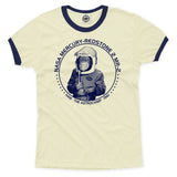 NASA Ham The Astrochimp Unisex Ringer Tee