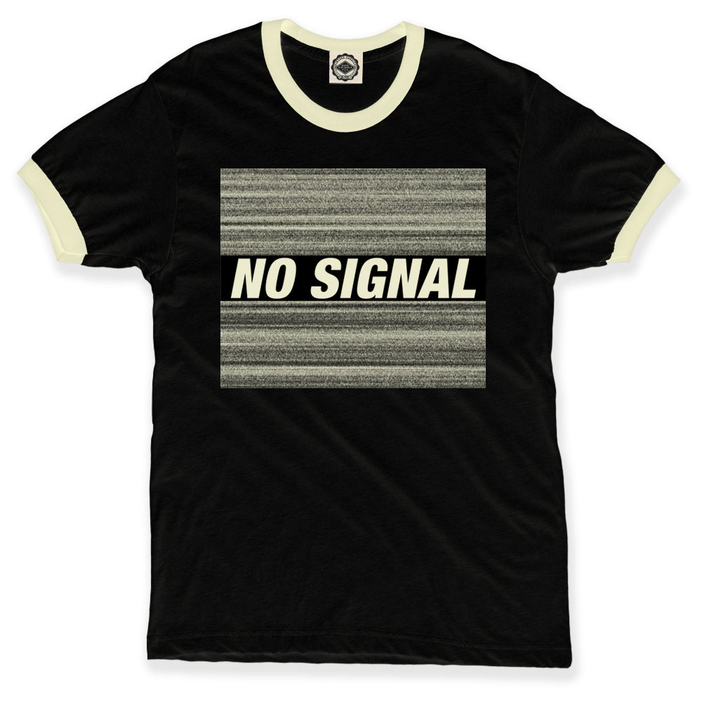 TV "No Signal" Unisex Ringer Tee