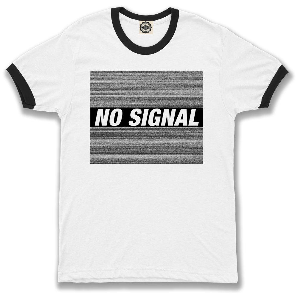 TV "No Signal" Unisex Ringer Tee