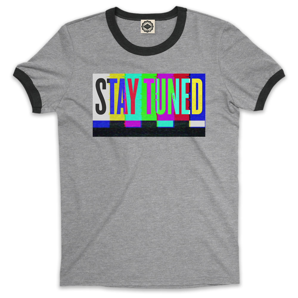 TV "Stay Tuned" Unisex Ringer Tee