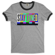 TV "Stay Tuned" Unisex Ringer Tee