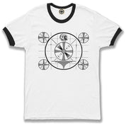 TV Test Pattern Unisex Ringer Tee