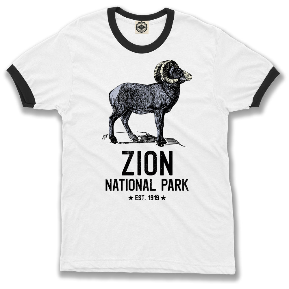 Zion National Park 1919 Men's Ringer Tee