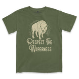 Respect The Wilderness Bison Unisex Pigment Dyed Tee