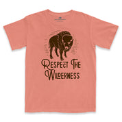 Respect The Wilderness Bison Men's Pigment Dyed Tee