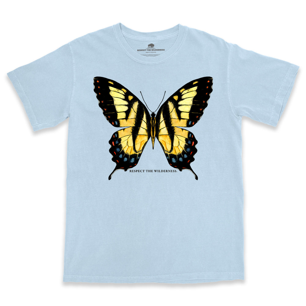 Respect The Wilderness Butterfly Men's Pigment Dyed Tee