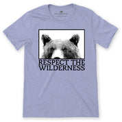 Respect The Wilderness B/W Bear Unisex Tee