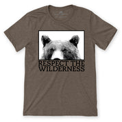 Respect The Wilderness B/W Bear Unisex Tee