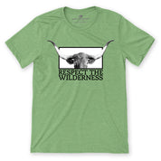 Respect The Wilderness B/W Longhorn Unisex Tee