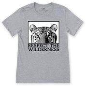 Respect The Wilderness B/W Tiger Unisex Tee