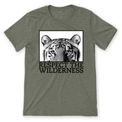 Respect The Wilderness B/W Tiger Unisex Tee