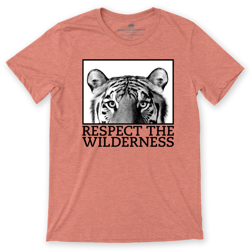 Respect The Wilderness B/W Tiger Unisex Tee