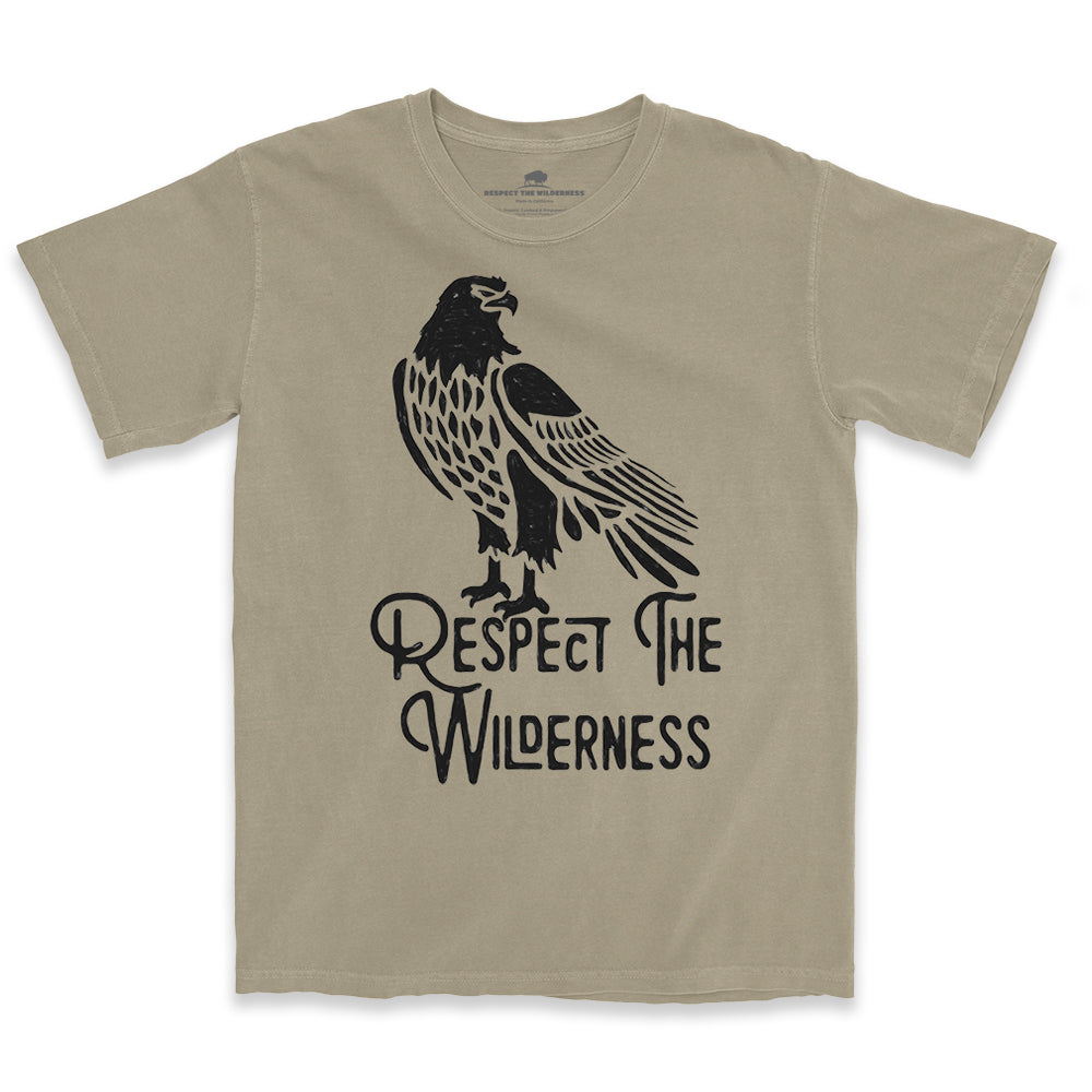 Respect The Wilderness Falcon Men's Pigment Dyed Tee