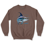 No Fishing Blue Marlin Unisex Crew Sweatshirt