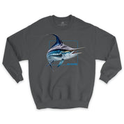 No Fishing Blue Marlin Unisex Crew Sweatshirt