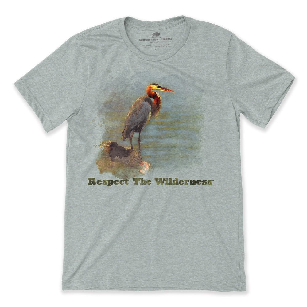 RTW Watercolor Blue Heron Unisex Tee