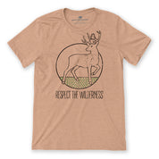 Respect The Wilderness Stag Unisex Tee