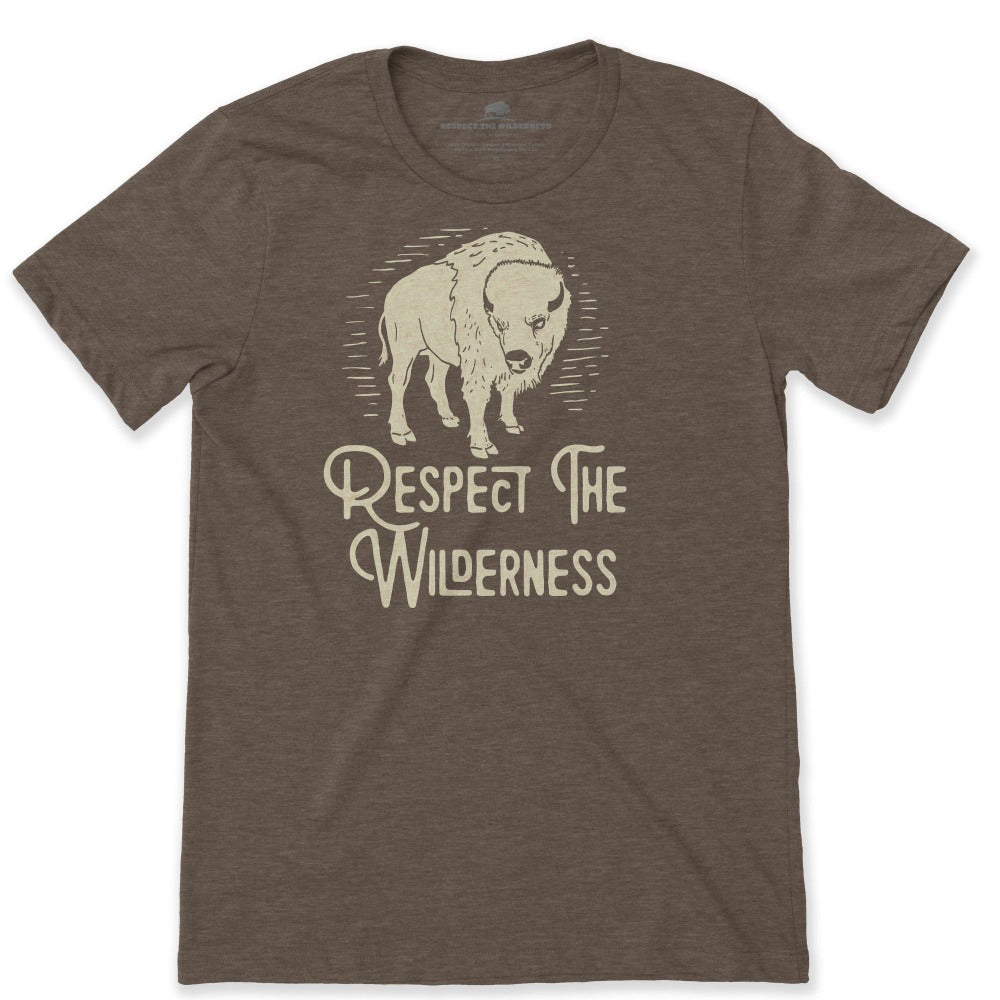 Respect The Wilderness Bison Unisex Tee