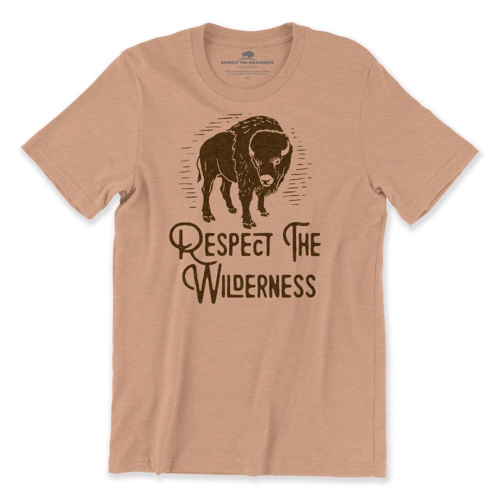 Respect The Wilderness Bison Unisex Tee