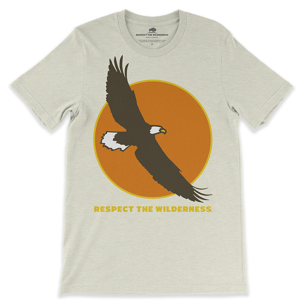 Respect The Wilderness Eagle Logo Unisex Tee