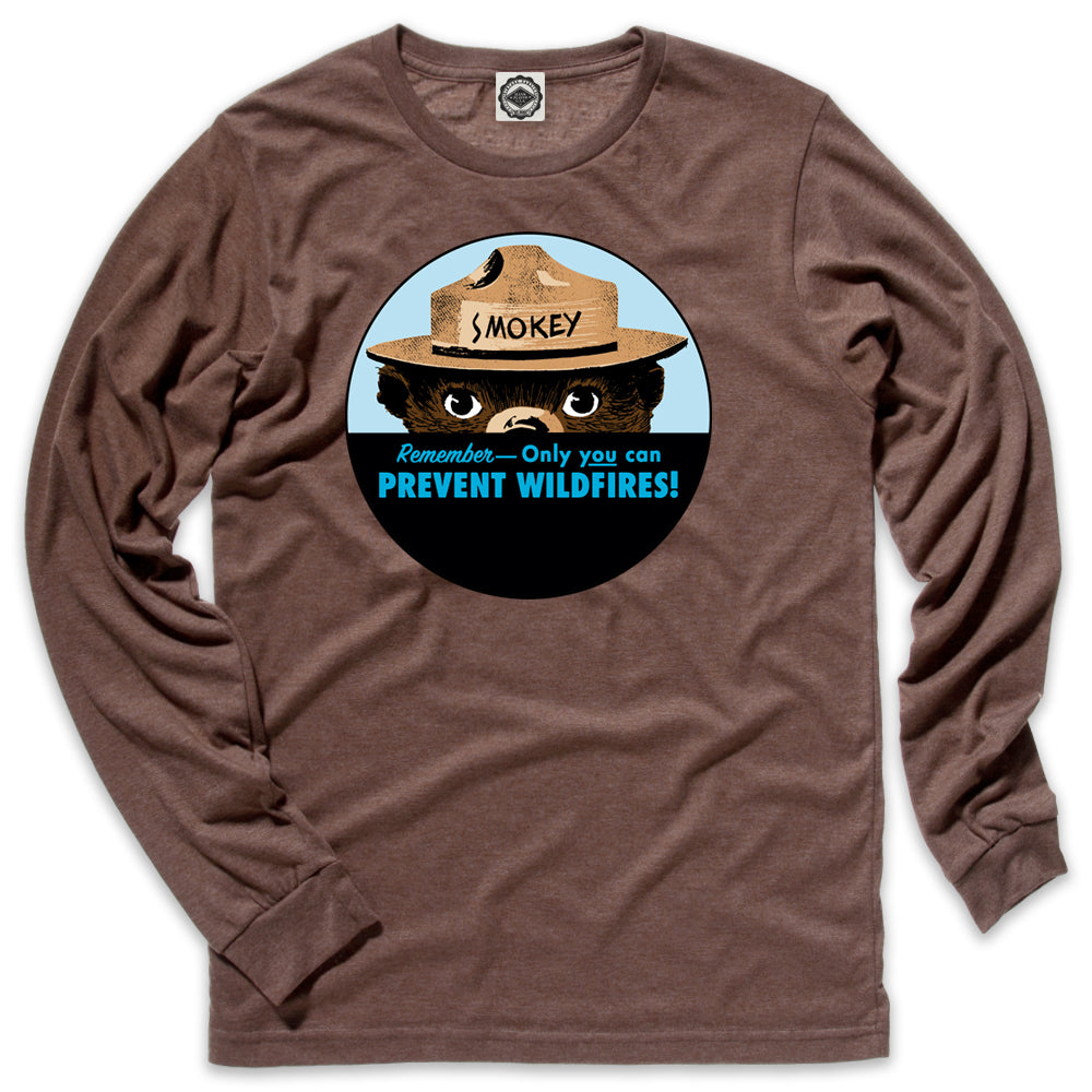 Smokey Bear Badge Men's Long Sleeve Tee